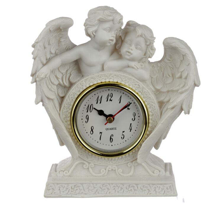 Puckator Peace of Heaven Endless Love Cherub Mantle Clock