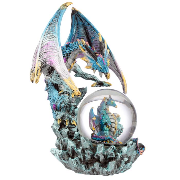 Puckator Dark Legends Crystal Orb Dragon Mother Snow Globe