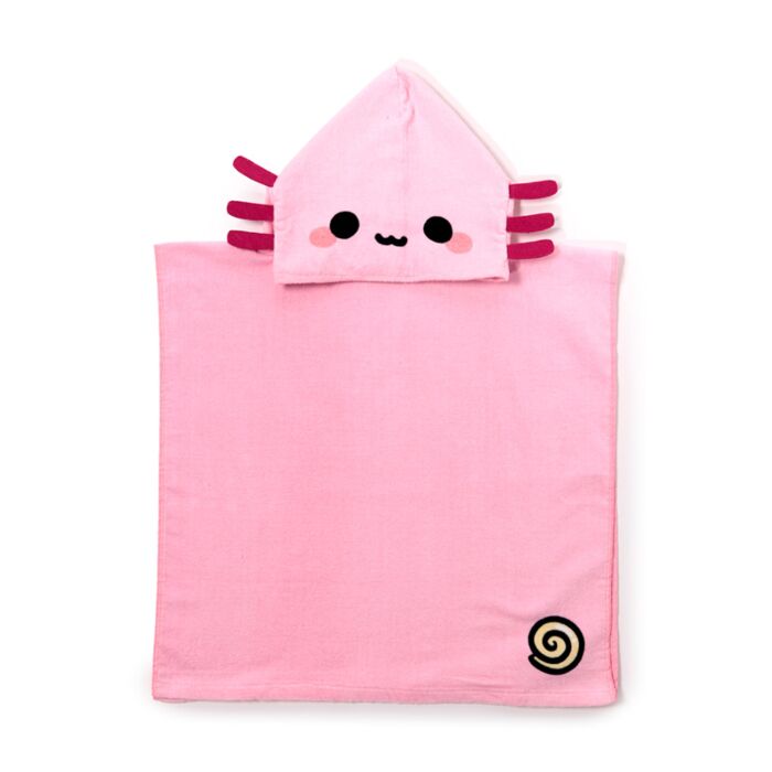 Puckator Maddie the Axolotl Adoramals Kids Hooded Towel