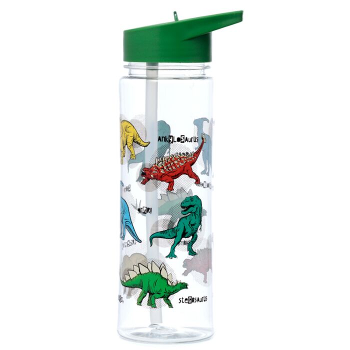 Puckator Shatterproof Plastic 550ml Water Bottle Dinosauria