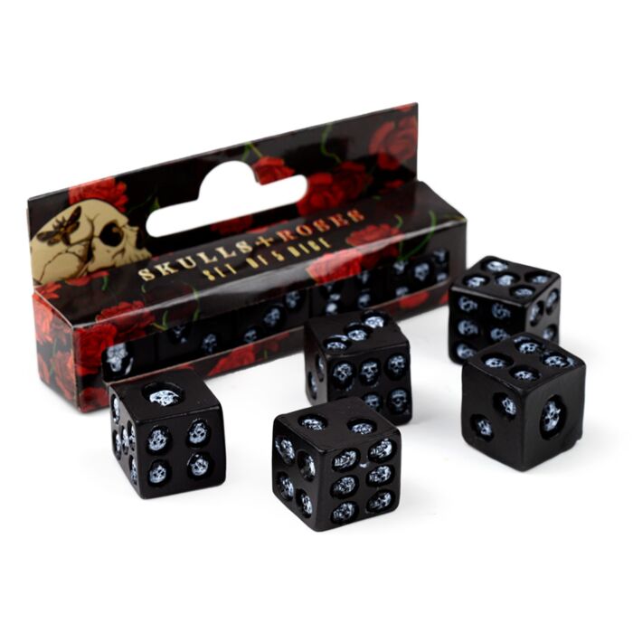 Black Skull Dice Pack of 5