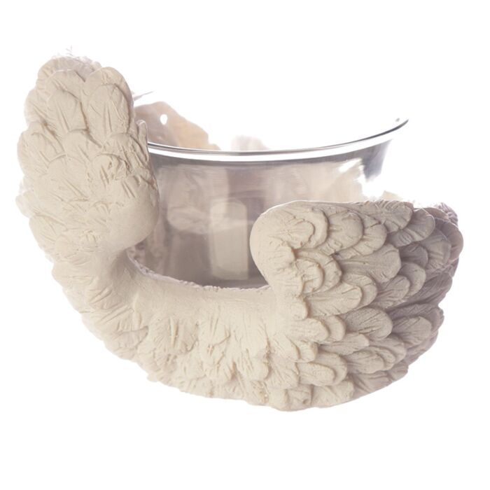 Puckator Angel's Wings Tea Light & Votive Candle Holder