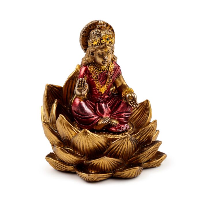 Puckator Gold Ganesh & Lakshmi Lotus Set of 2