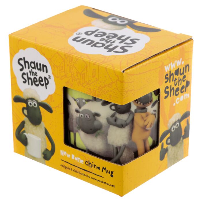 Puckator Shaun the Sheep Porcelain Mug Green