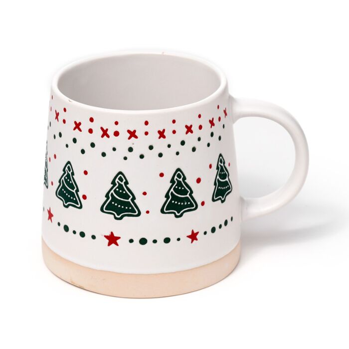 Puckator Christmas Tree Stoneware Mug