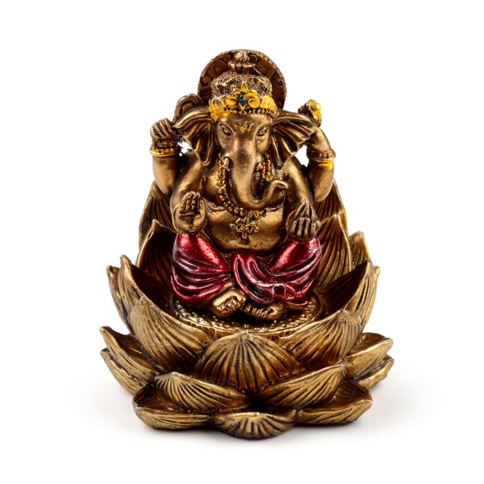 Puckator Gold Ganesh & Lakshmi Lotus Set of 2