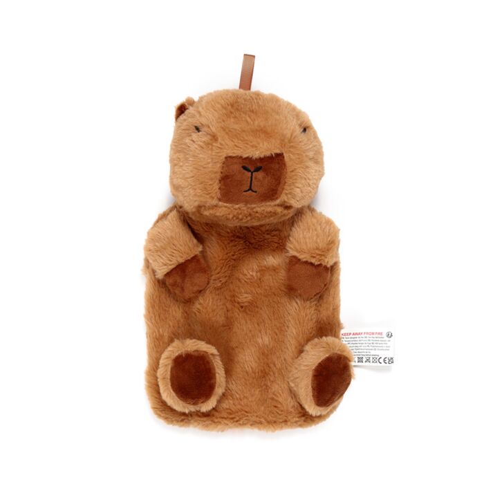 Puckator Capybara 650ml Hot Water Bottle with Plush Cover