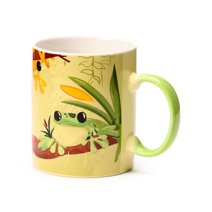 Puckator Tropical Frogs Porcelain Mug
