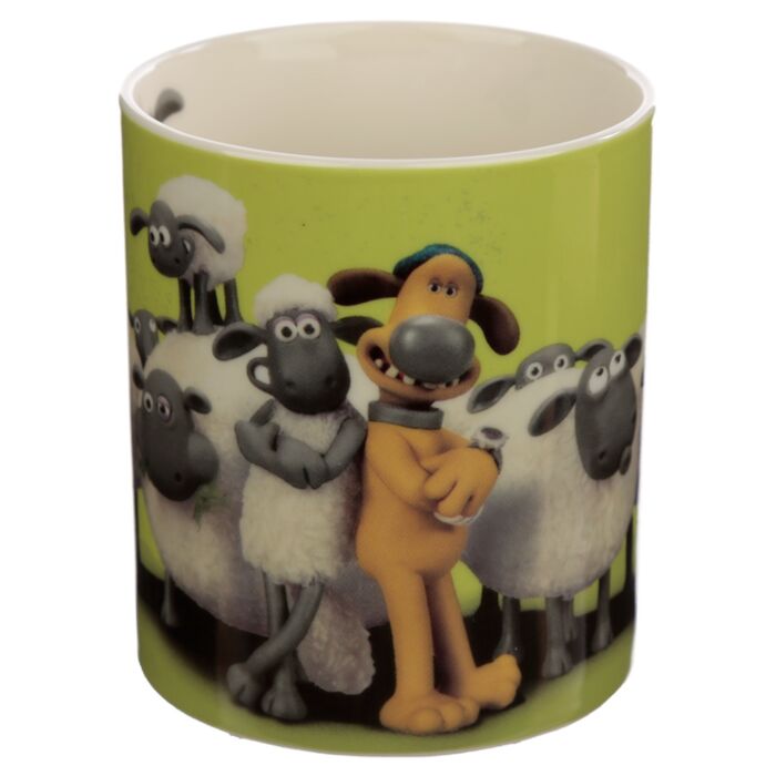Puckator Shaun the Sheep Porcelain Mug Green