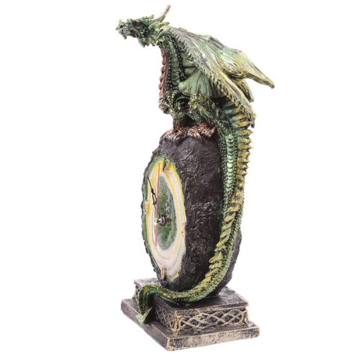 Puckator Geode Crystal Dragon Mantle Clock