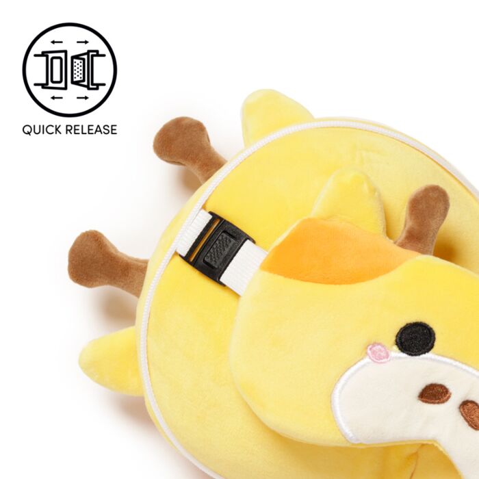 Puckator Relaxeazzz Giraffe Plush Travel Pillow & Eye Mask