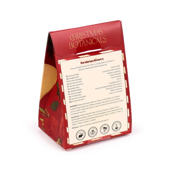 Puckator Christmas Botanicals Bath Bomb in Gift Box