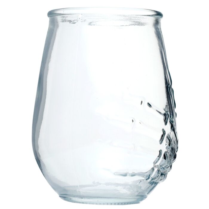 Puckator Skeleton Hand Set of 2 Glass Tumblers