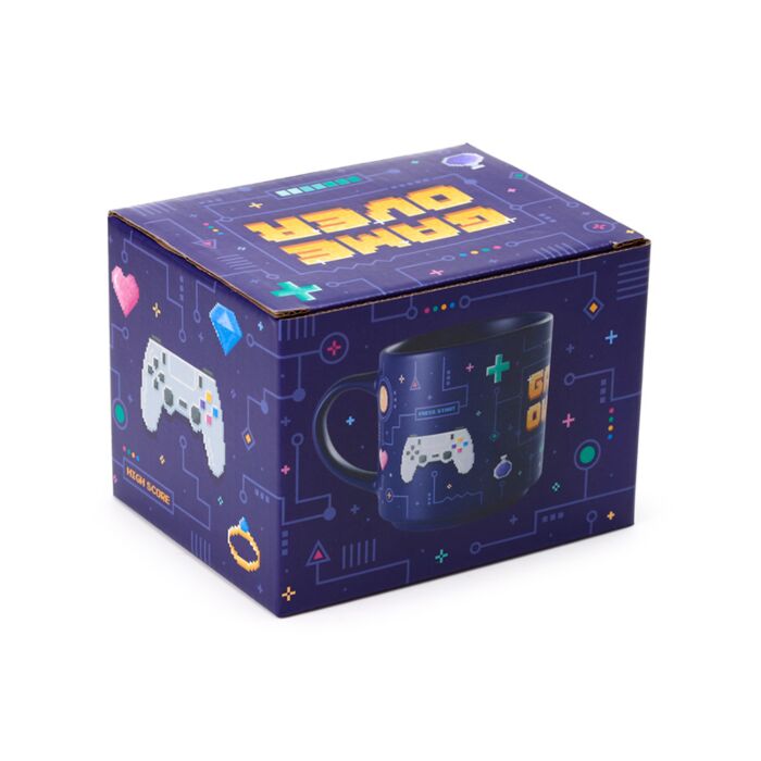 Puckator Game Over Large Porcelain Mug