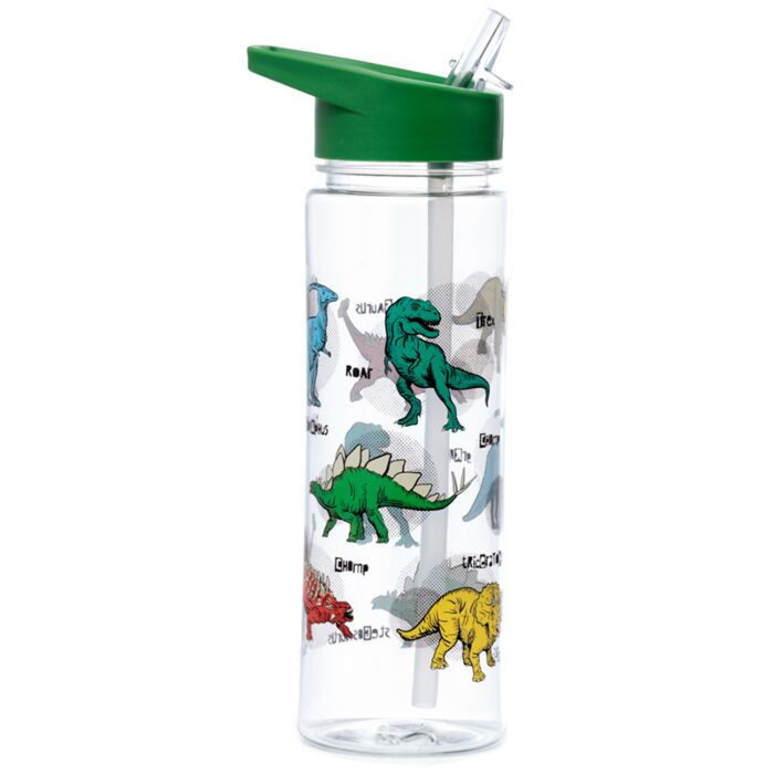Puckator Shatterproof Plastic 550ml Water Bottle Dinosauria