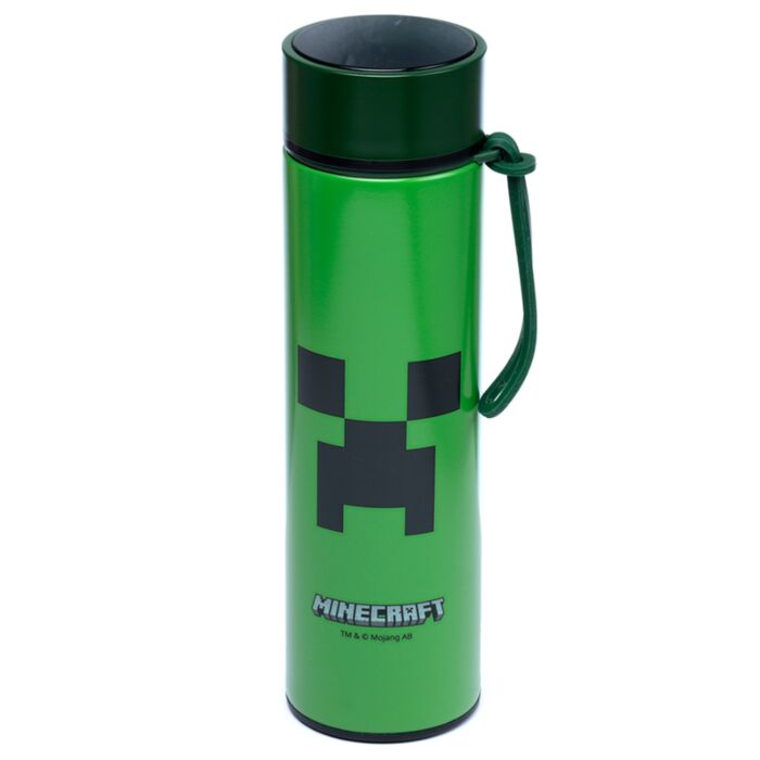 Puckator Minecraft Creeper Hot & Cold Digital Thermometer Bottle