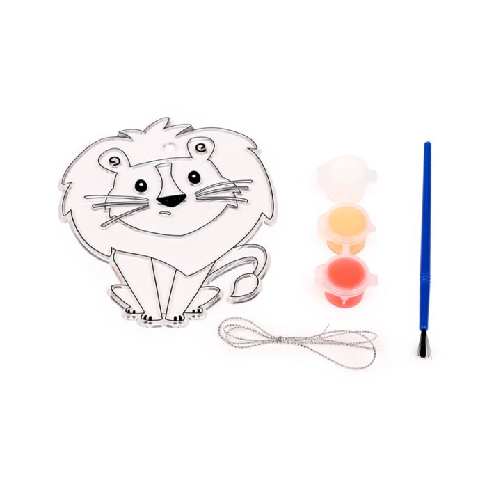 Puckator Zooniverse Lion Paint Your Own DIY Suncatcher