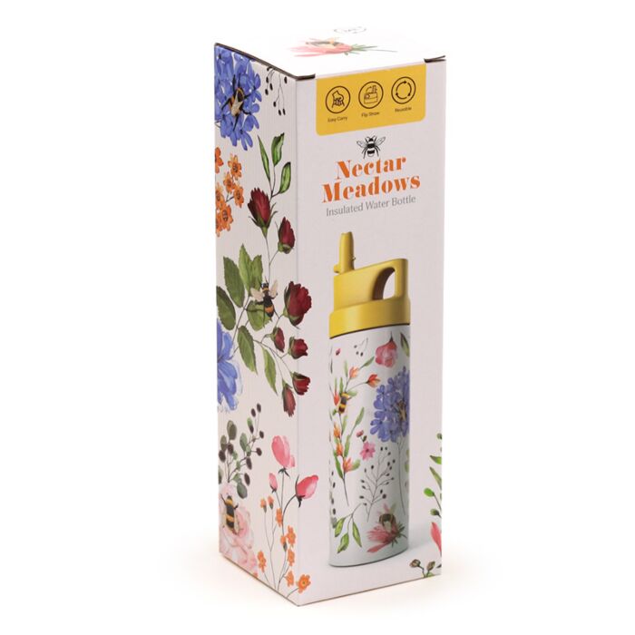 Puckator Nectar Meadows Hot & Cold Flip Top Drinks Bottle 500ml