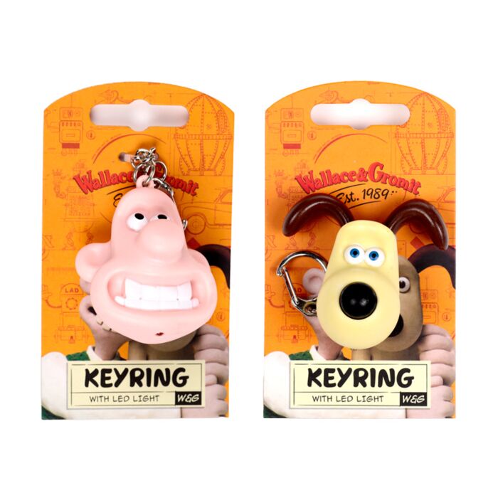 Puckator Wallace & Gromit LED Keyring