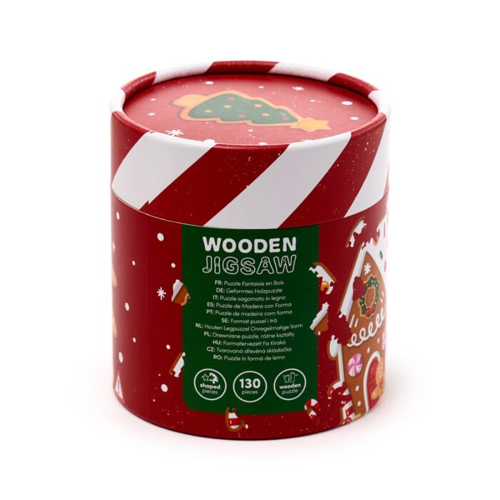 Puckator Christmas Gingerbread Baker Street Shaped 130pc Shaped Jigsaw Puzzle