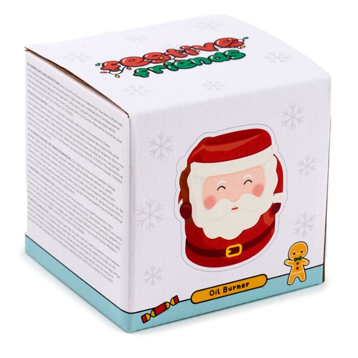 Puckator Festive Friends Santa Shaped Christmas Ceramic Oil Burner