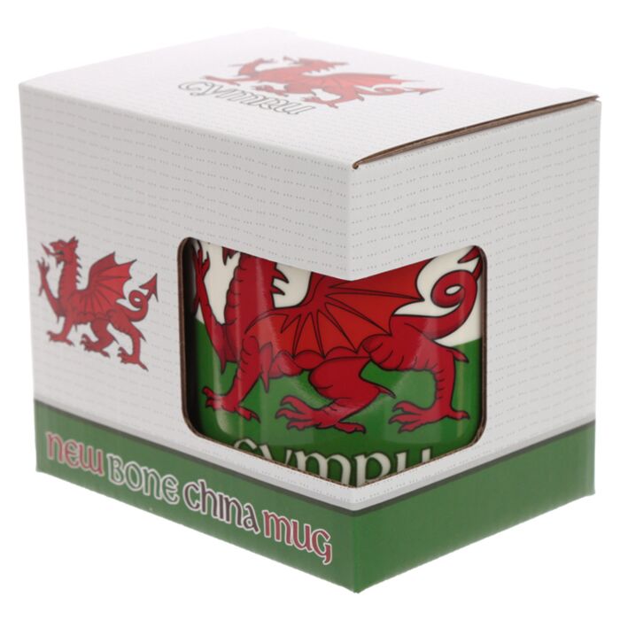 Puckator Welsh Dragon Wales (Cymru) Souvenir Porcelain Mug