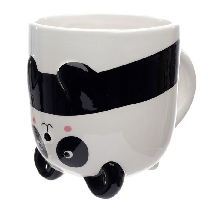 Puckator Pandarama Upside Down Ceramic Shaped Mug