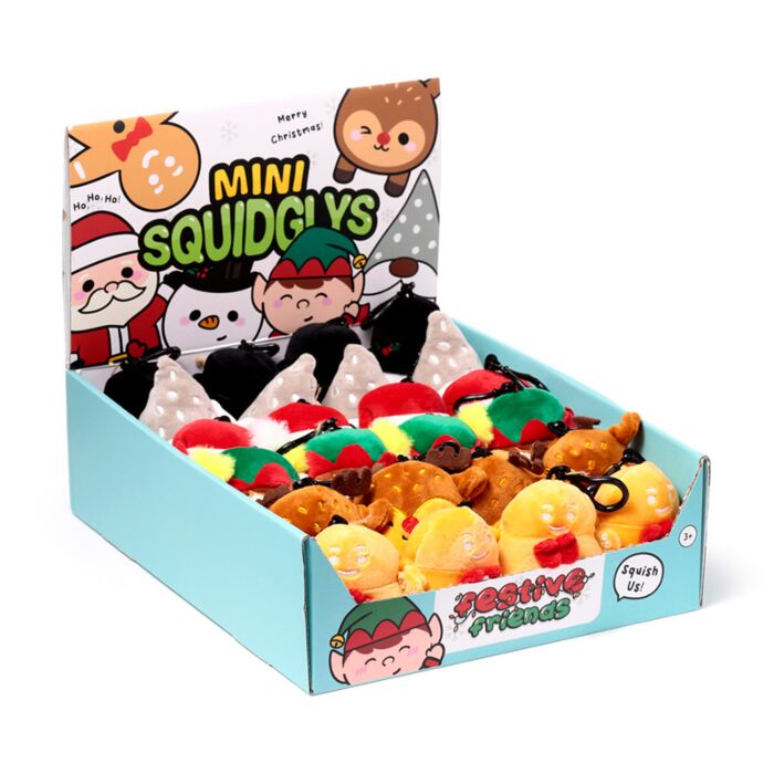 Squidglys Festive Friends Christmas Plush Keyring