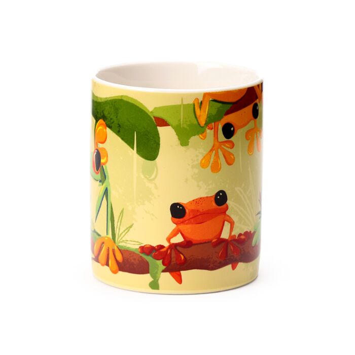Puckator Tropical Frogs Porcelain Mug