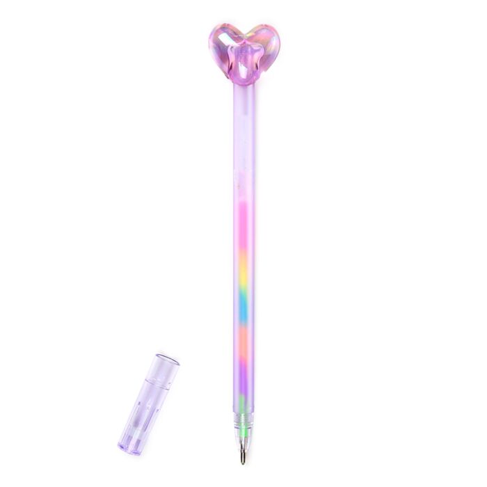 Puckator Amore Heart Rainbow Ink Pen