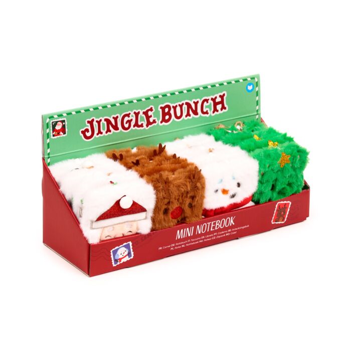 Puckator Christmas Jingle Bunch Plush A7 Mini Notepad