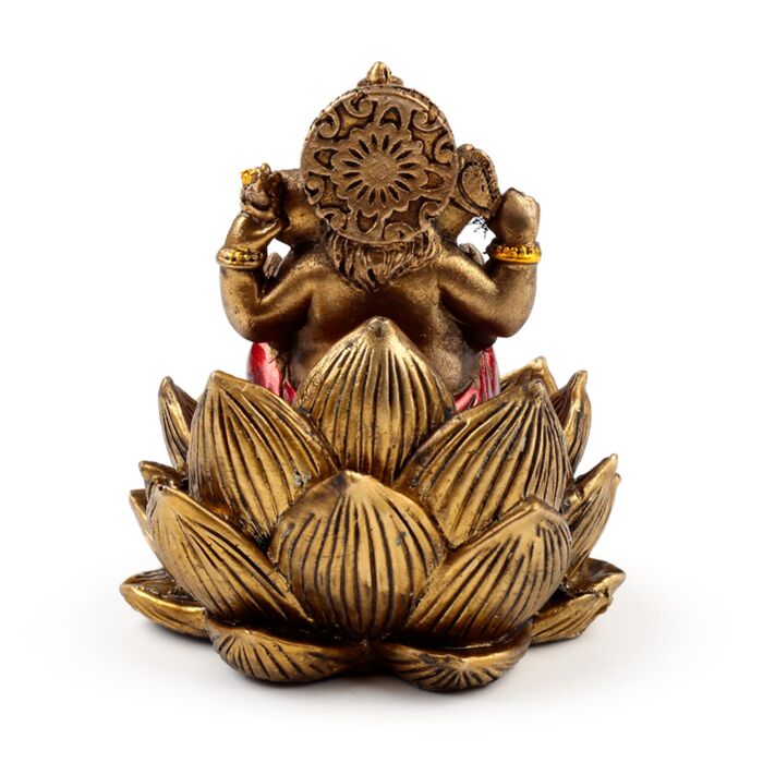 Puckator Gold Ganesh & Lakshmi Lotus Set of 2