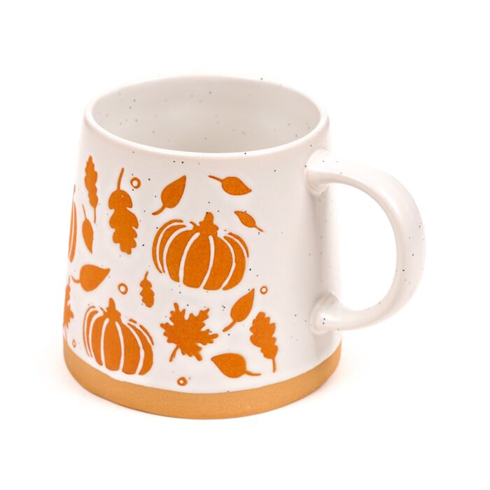 Puckator Pumpkin Tapered Stoneware Mug