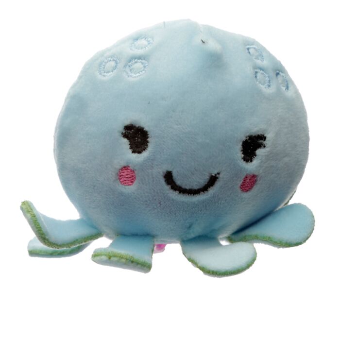 Puckator Queasy Squeezies Adoramals Sealife Octopus, Shark, Penguin Plush Squeezy Toy