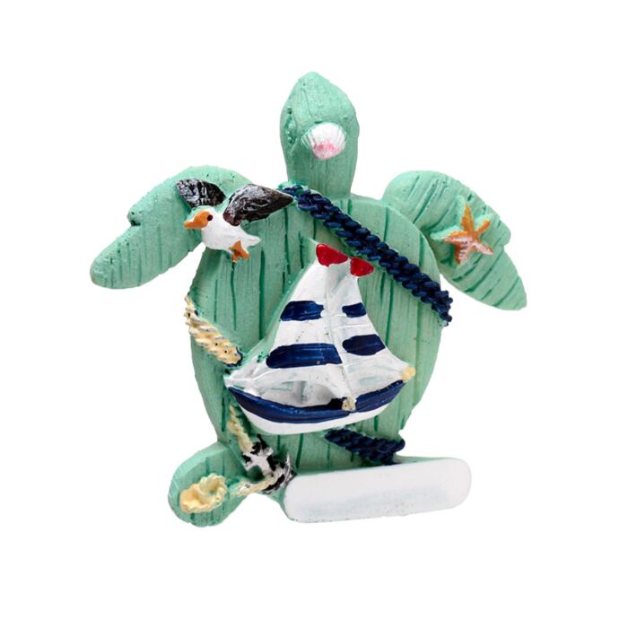Puckator Hand Painted Souvenir Seaside Magnet Nautical Turtle