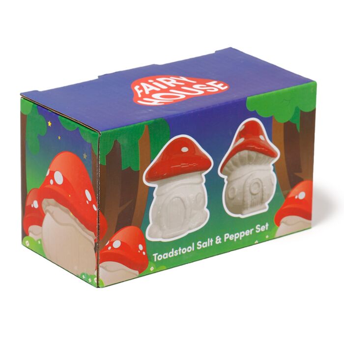 Puckator Fairy Toadstool House Ceramic Salt & Pepper Set