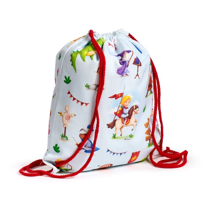 Knights & Dragons Canvas Drawstring Bag
