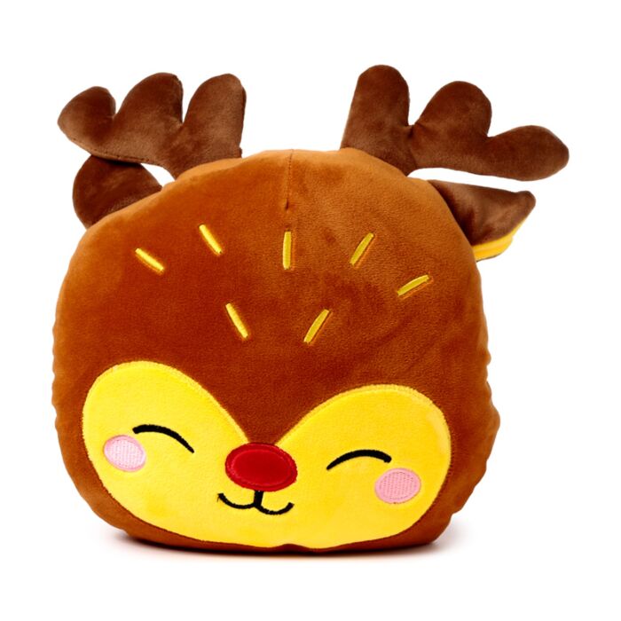 Puckator Blankeazzz Christmas Festive Friends Rudolph 2-in-1 Plush Toy & Travel Blanket