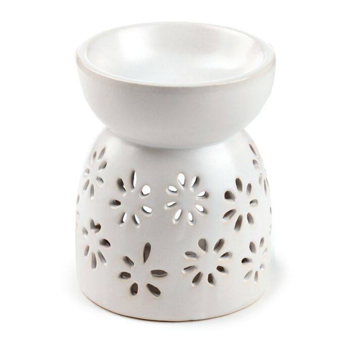 Puckator Eden Daisy Cut Out Ceramic Oil & Wax Melt Burner