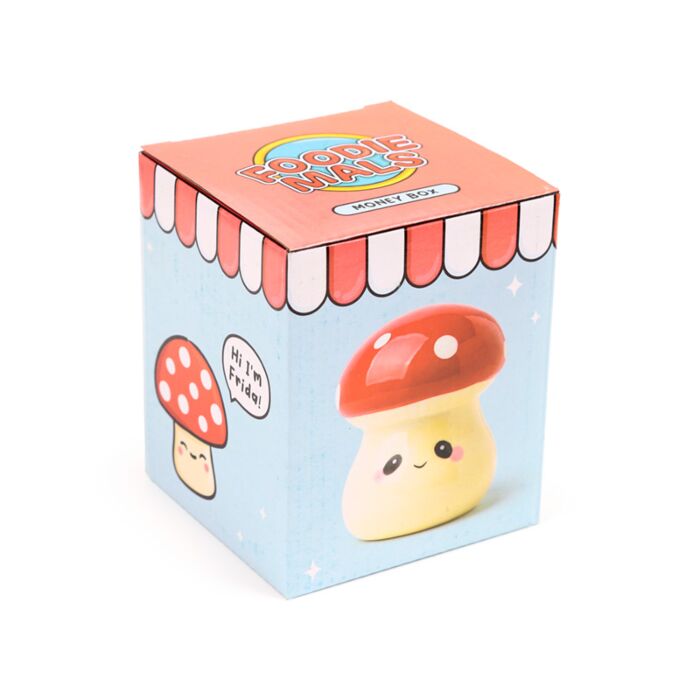 Puckator Cute Mushroom/Toadstool Ceramic Money Box