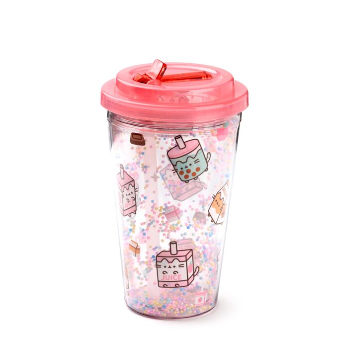 Puckator Shatterproof Pusheen Sips Double Walled Cup & Straw