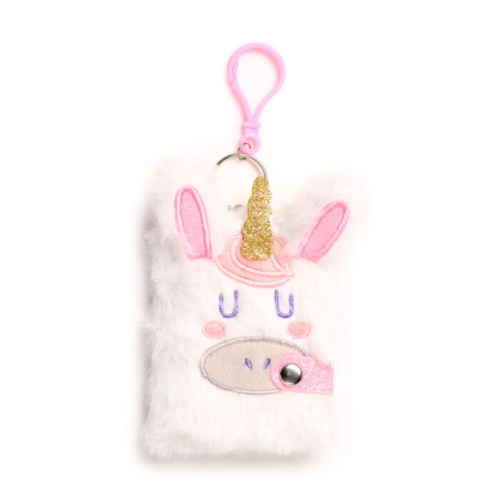 Puckator Unicorn Magic Plush A7 Mini Notepad & Multi Colour Pen (4 Colours)