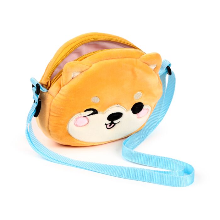 Puckator Shuggs the Shiba Inu Adoramals Crossbody Plush Shoulder Bag
