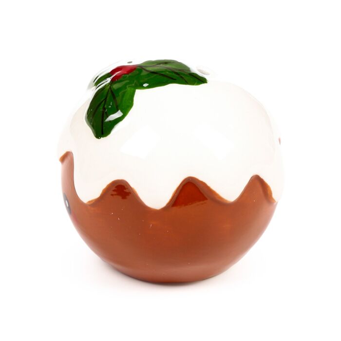 Puckator Christmas Pudding Foodiemals Ceramic Salt & Pepper Set