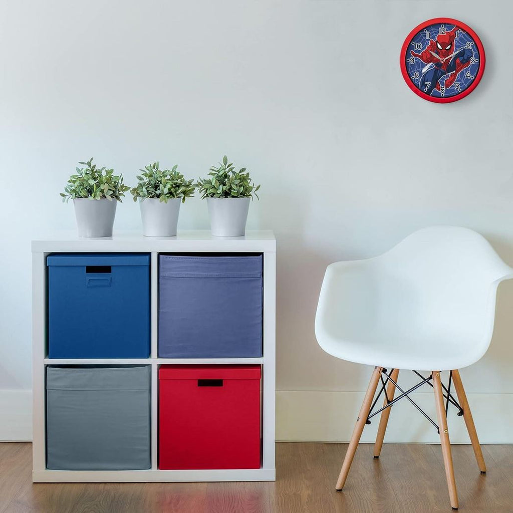 Spiderman Marvel Children Red Wall Clock SPD3586 25CM