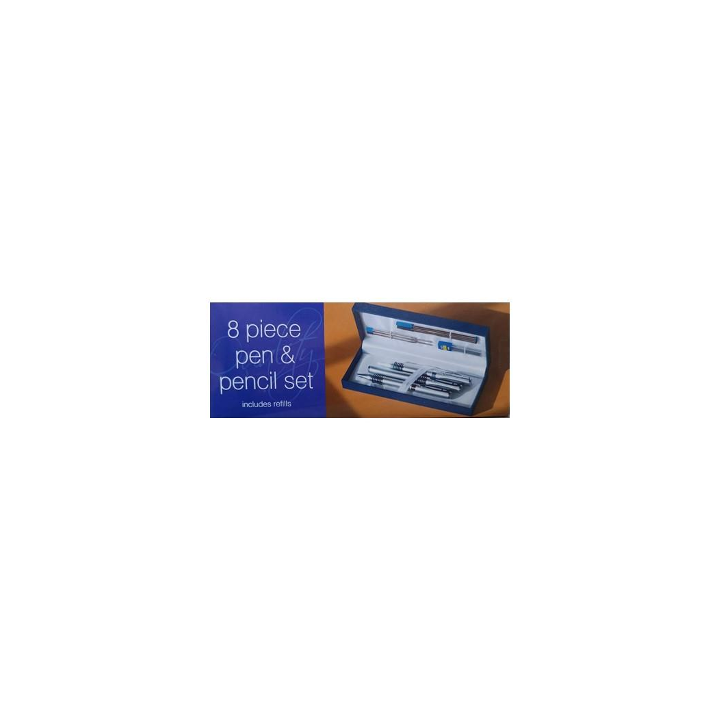 DSL 8pc Pen & Pencil Set Box (Includes Refills)